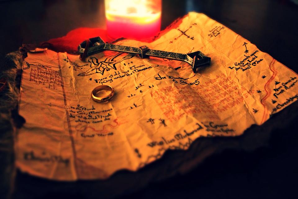 lonely mountain map wallpaper