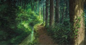 forêt et ruisseau - Miyazaki - Kaze tachinu